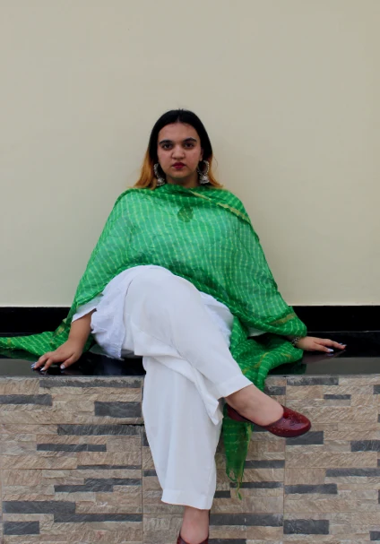 Green Dupatta Editorial