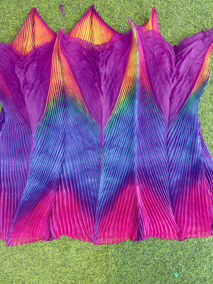 Pure Organza Silk Arashi – Elegant Rajasthani Artistic Fabric