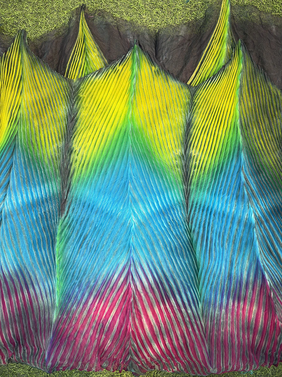 Pure Organza Silk Arashi – Elegant Rajasthani Artistic Fabric