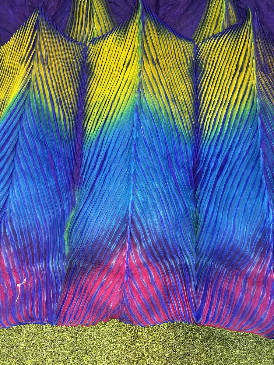 Pure Organza Silk Arashi – Elegant Rajasthani Artistic Fabric