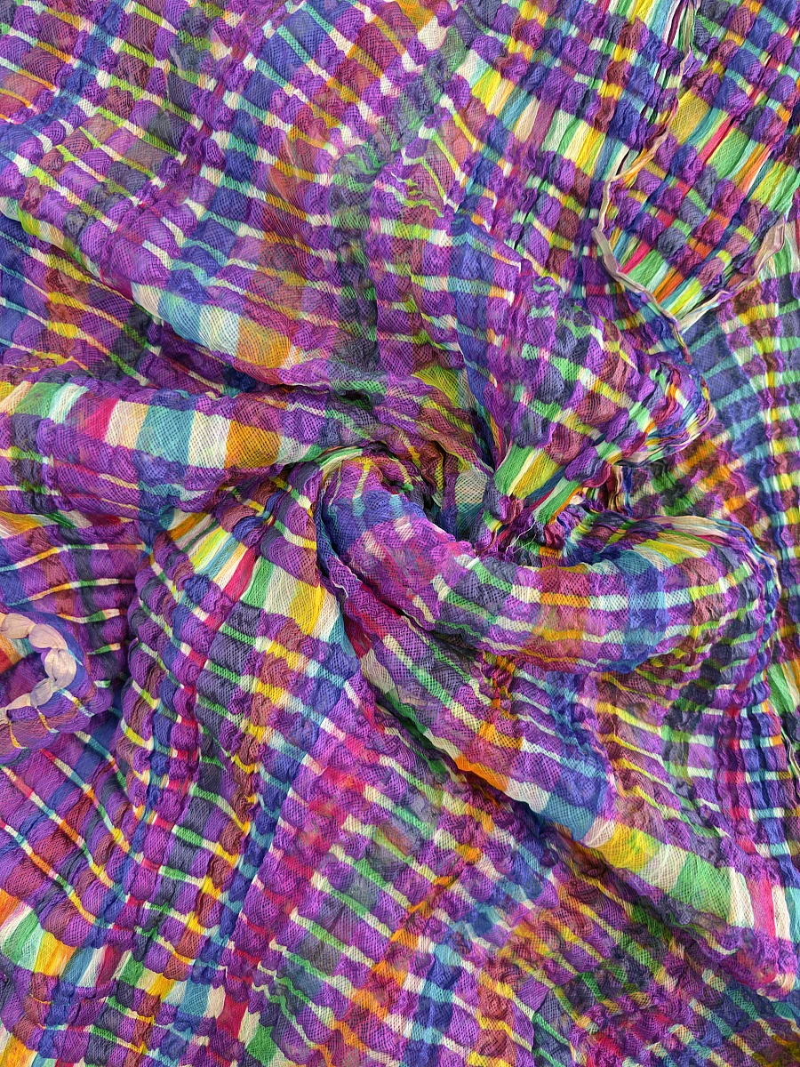 Jaal Daar Multicolour Leheriya Saree – Traditional Rajasthani Designer Saree - Image 3