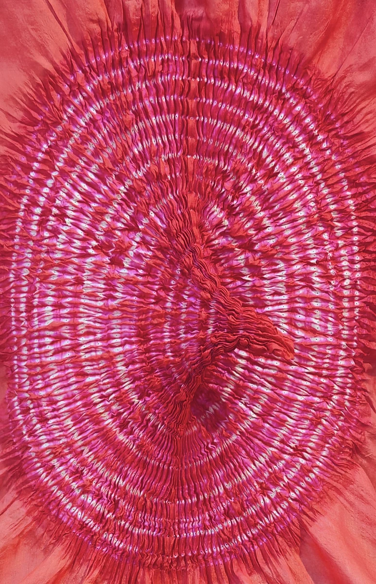 Pure Tusser Silk Shibori Dupatta – Handcrafted Traditional Designer Dupatta - Image 3