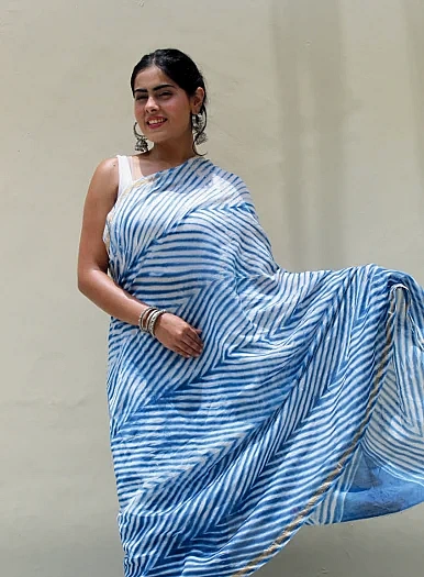 Blue Saree