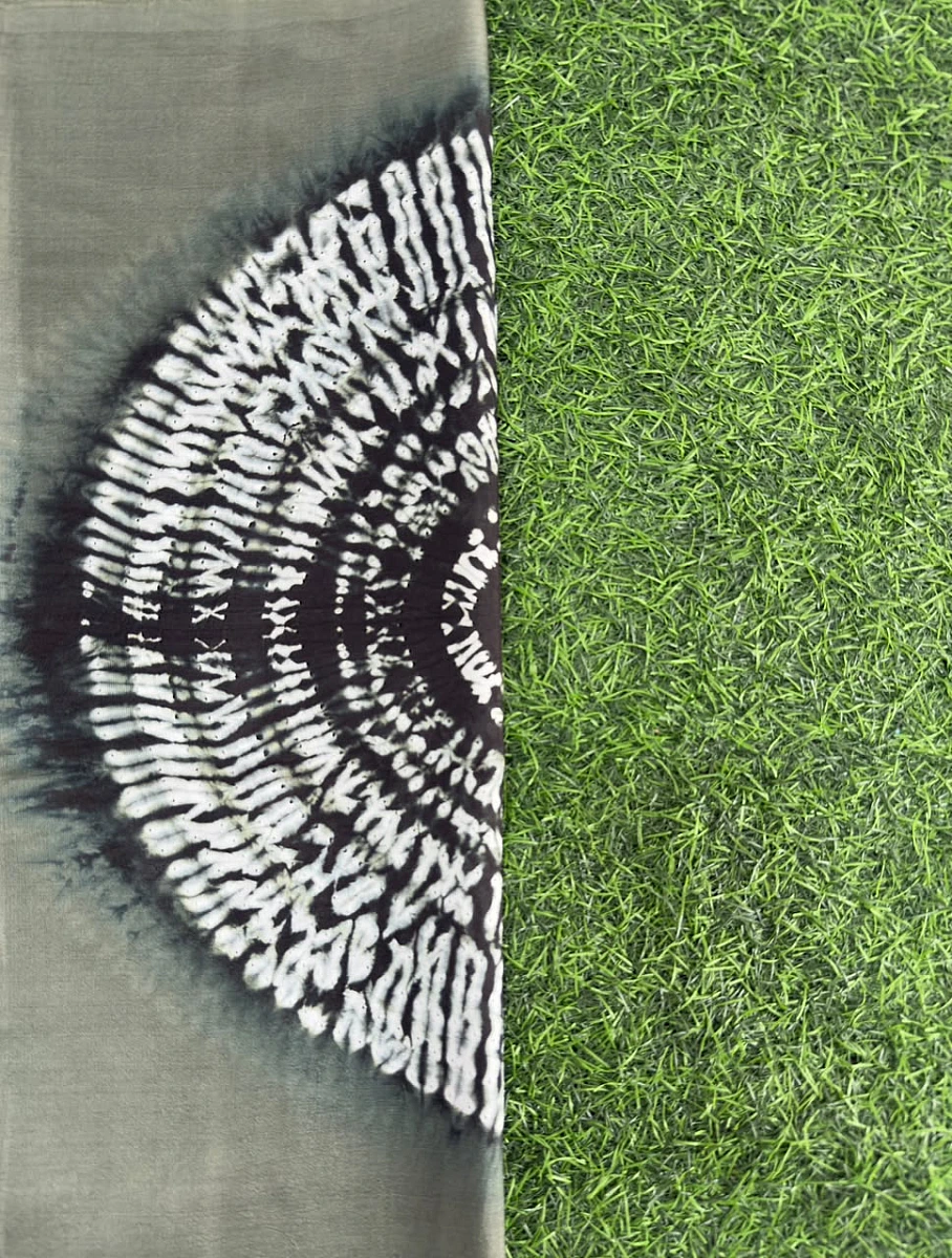 Grey Handmade Shibori shirt piece - Image 6