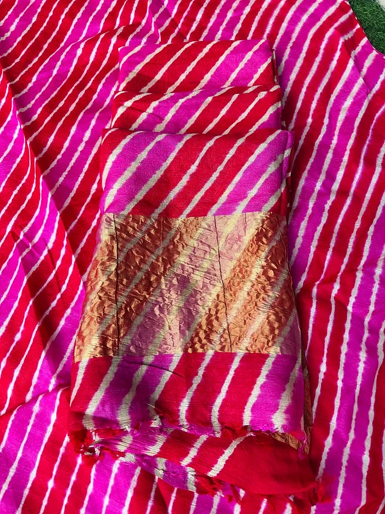 Pure Tusser Silk Suit Kurta and Dupatta - Image 2