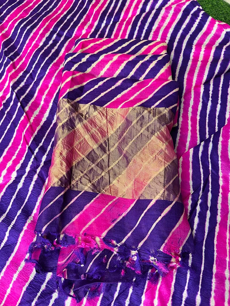 Pure Tusser Silk Suit Kurta And Dupatta - Image 2