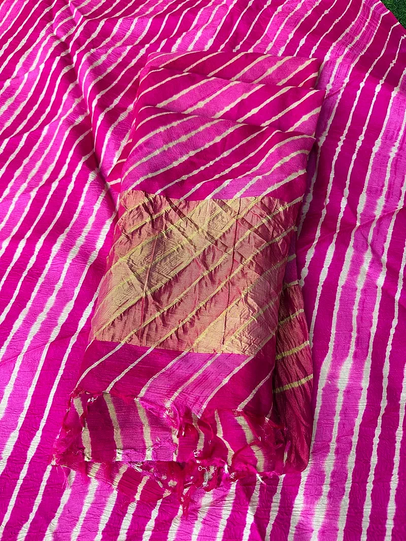 Pure Tusser Silk Suit Kurta and Dupatta - Image 2