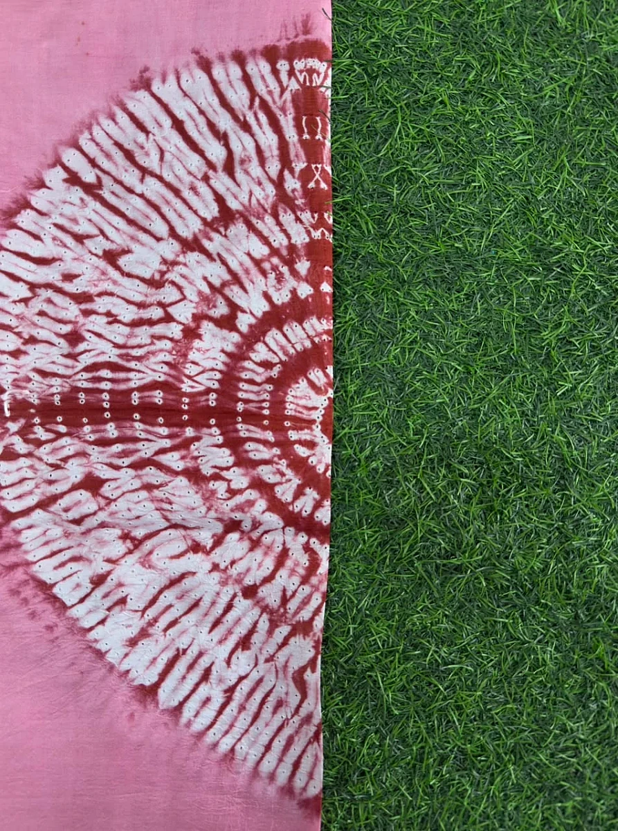 Light Pink Handmade Shibori shirt piece - Image 3