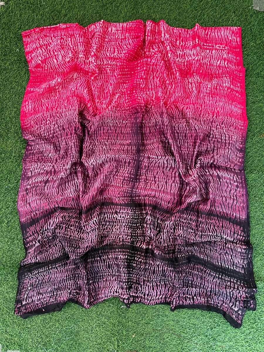 Hand Shibori  Dress Material Pure Chanderi Fabrics