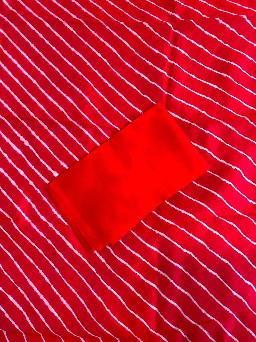 Pink  Leheriya saree - Image 3
