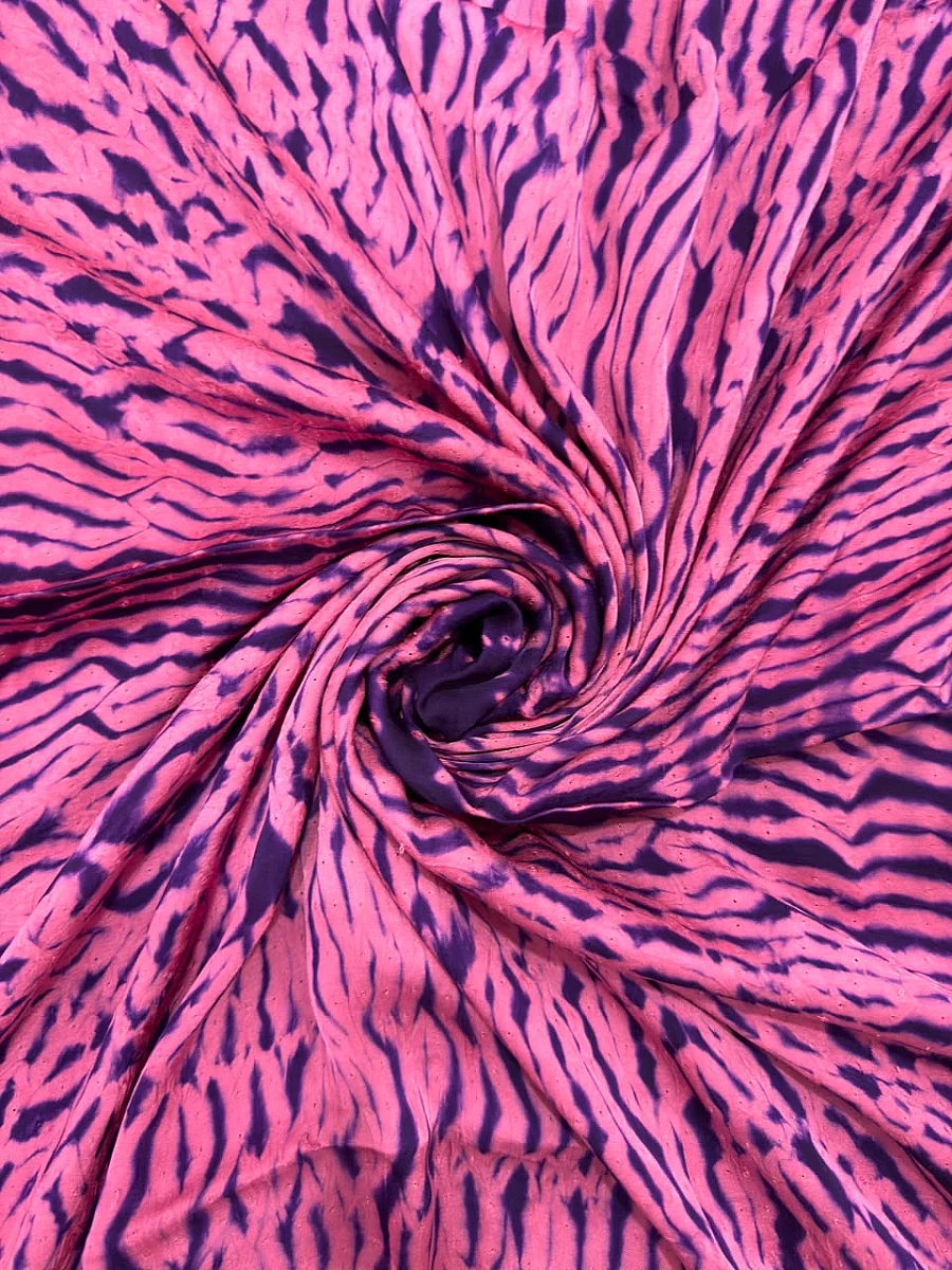 Pink Mudal Shibori Dress Material✨