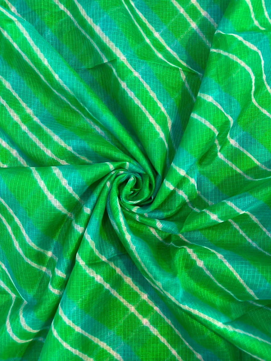 Green Pure Kota Silk Leheriya Dupattas 💫