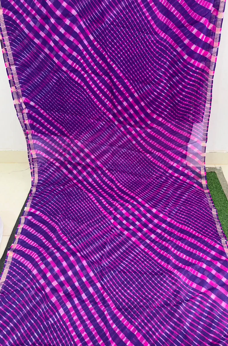 Purple Pure Kota Silk Sarees – Ready Stock Available - Image 2