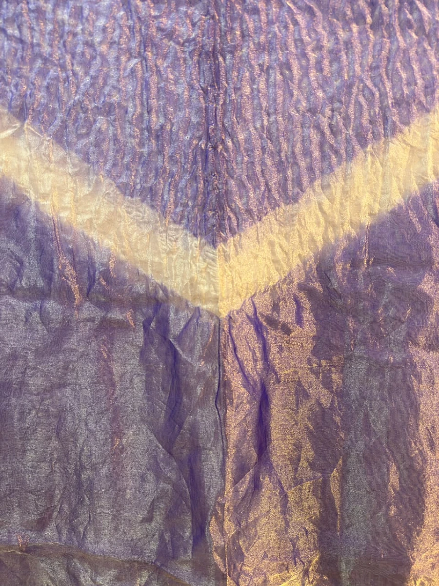 Pink Tissue Silk Shibori Dress Pieces – where tradition meets luxury 💫 - Image 2