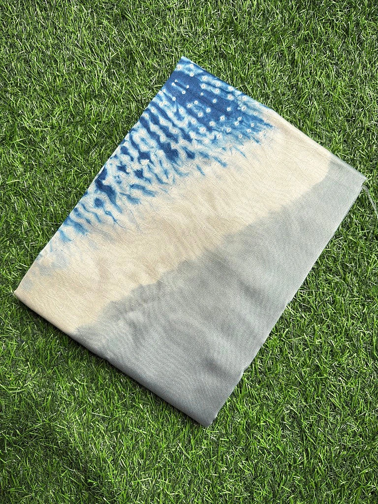 Pure Chanderi Shibori Dress - Image 2