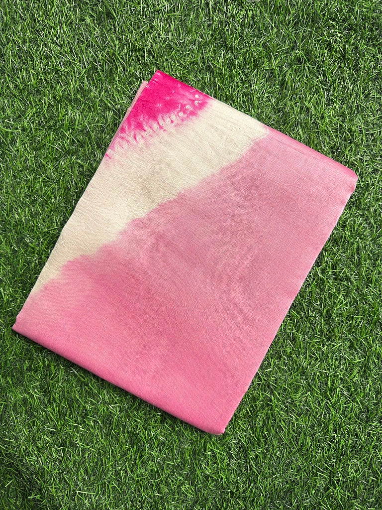 Pure Chanderi Shibori Dress - Image 2
