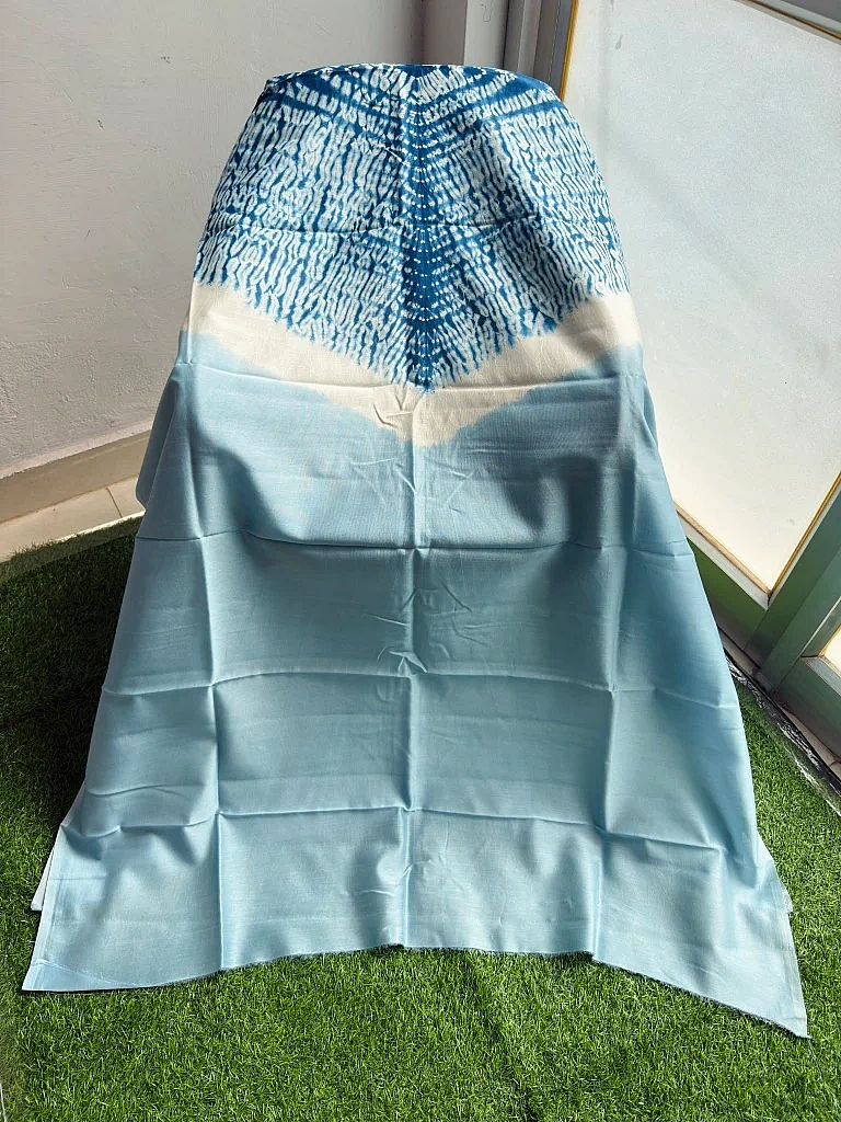 Pure Chanderi Shibori Dress