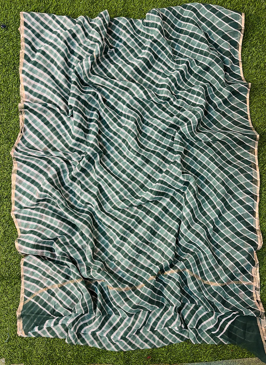 Pure Kora Cotton Leheriya Saree 🤍 Soft • Weightless • All-day Comfortable