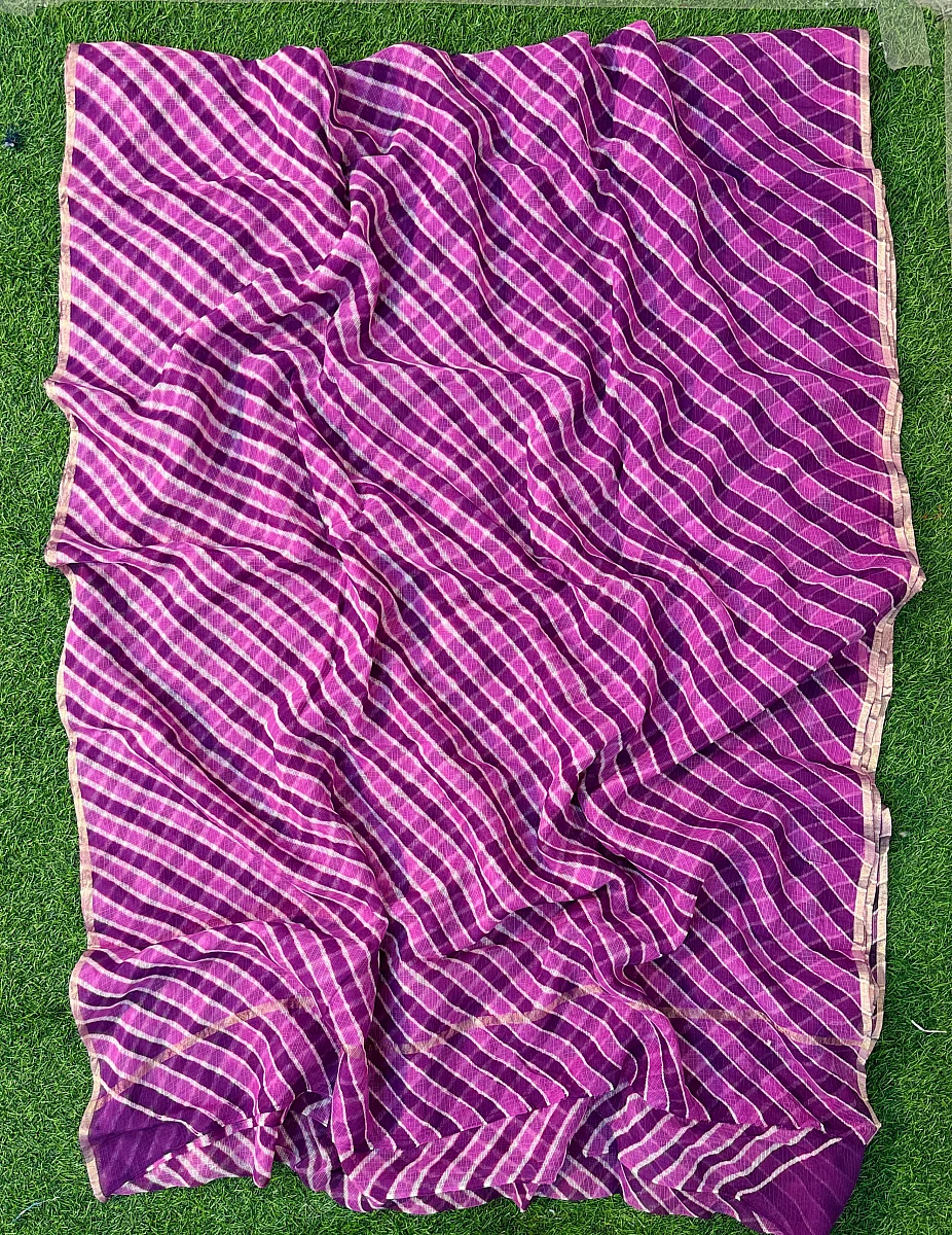 Pure Kora Cotton Leheriya Saree 🤍 Soft • Weightless • All-day Comfortable