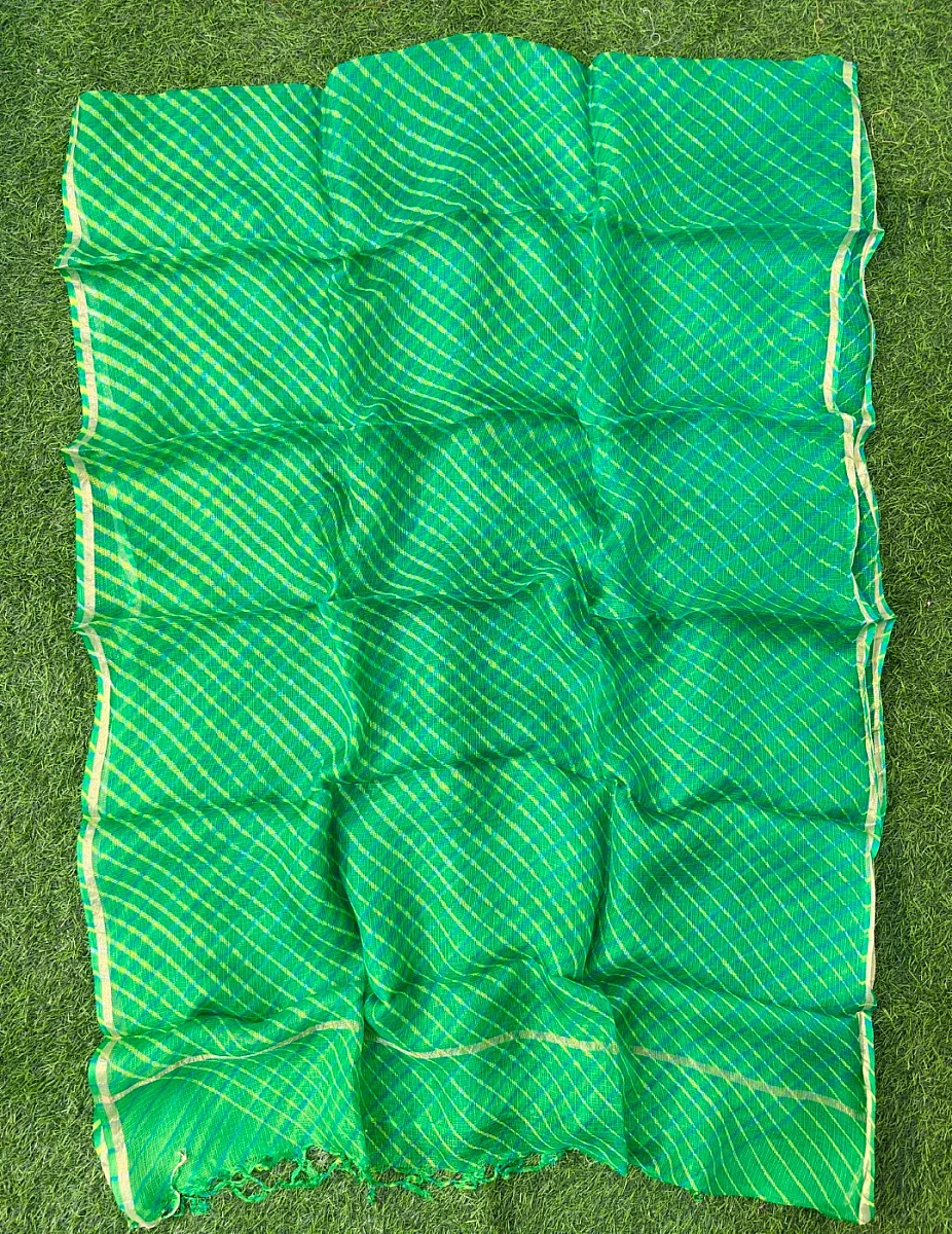 Pure Kora Silk Leheriya  Dupatta