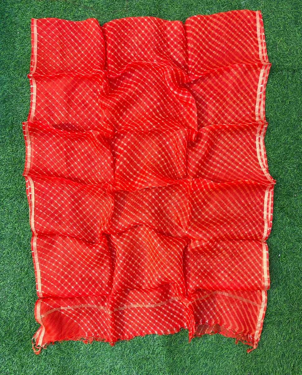 Pure Kora Silk Leheriya  Dupatta
