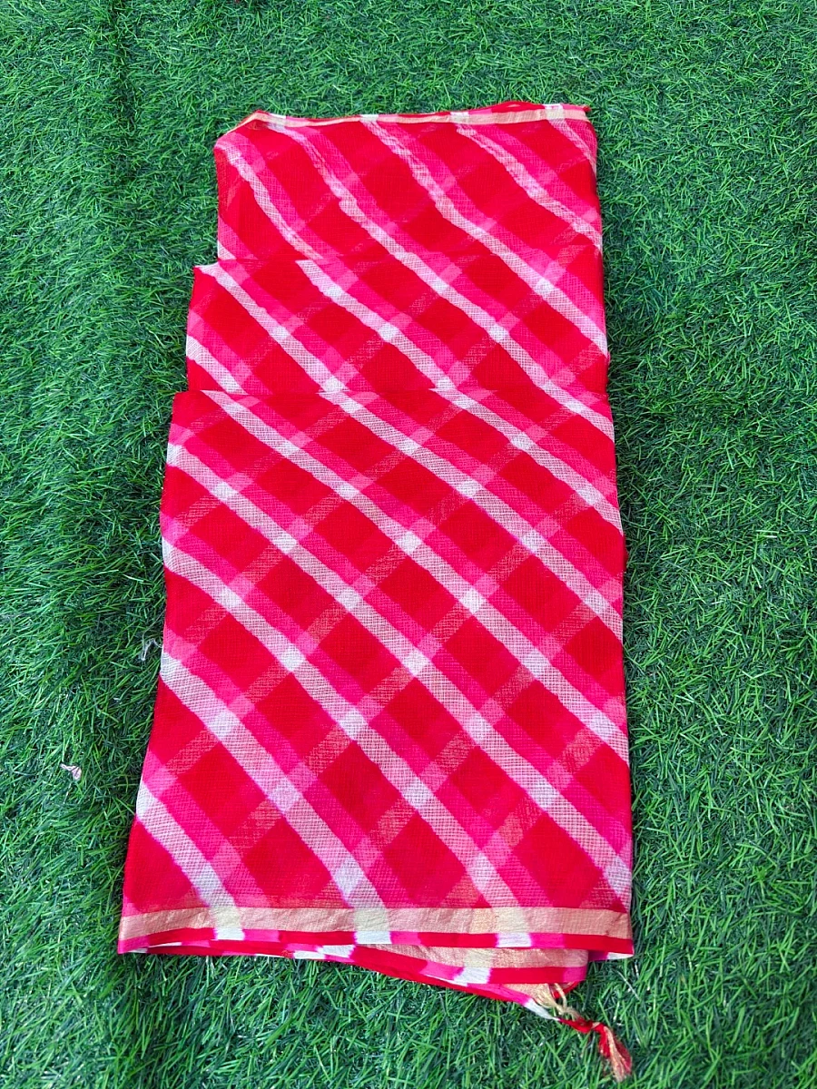 Pure Kora Silk Leheriya  Dupatta - Image 2