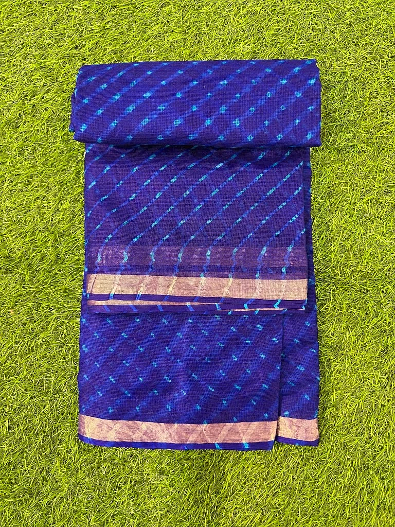 Pure Kota Silk Leheriya Motra Saree - Image 2