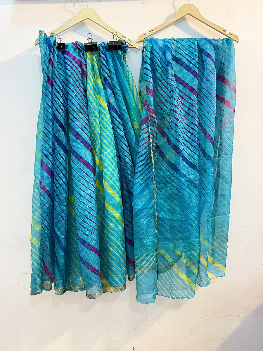 Pure Kota Silk Saree (Blue Color)