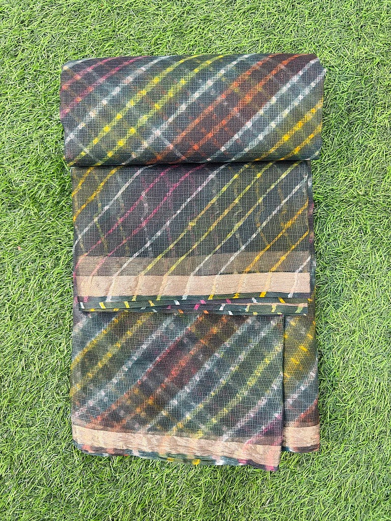 Pure Kota Silk Satrangi Motra Saree - Image 2