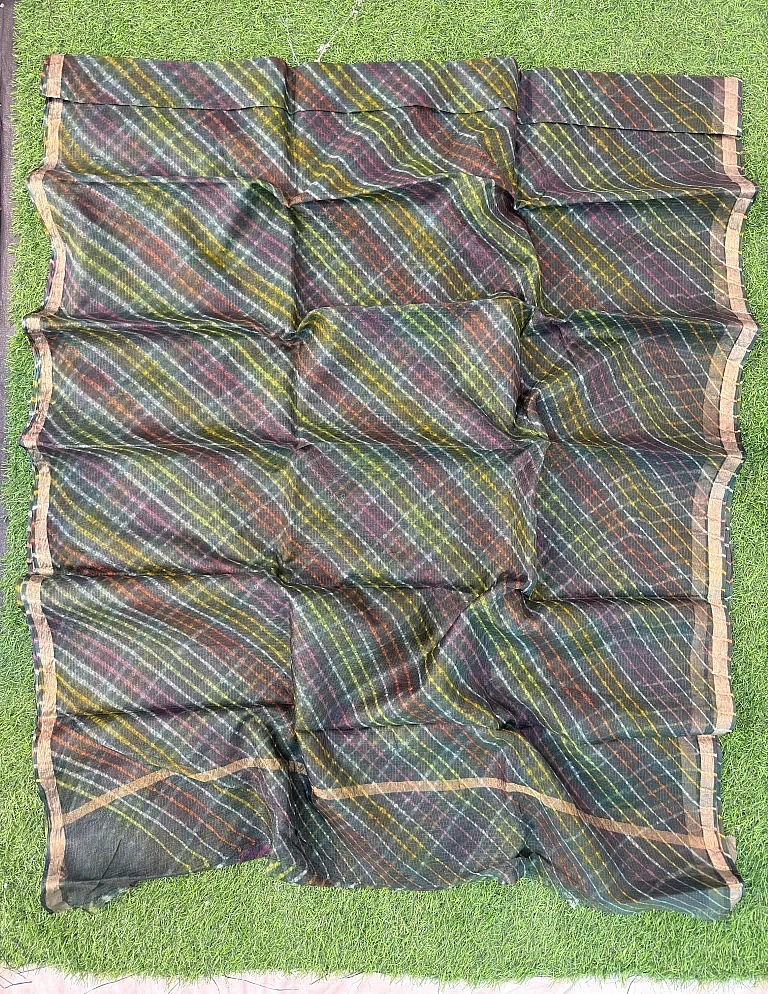 Pure Kota Silk Satrangi Motra Saree - Image 3