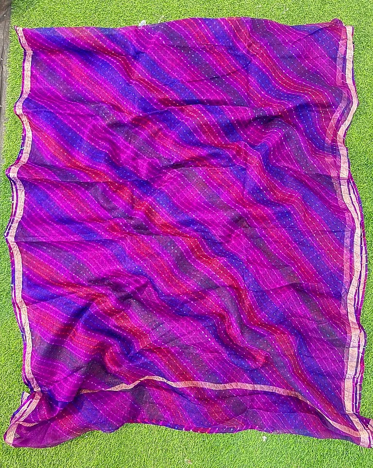 Pure Kota Silk Satrangi Motra Saree - Image 2