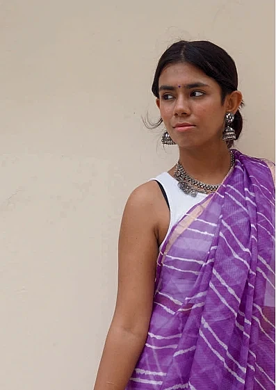 Purple Saree - Image 2