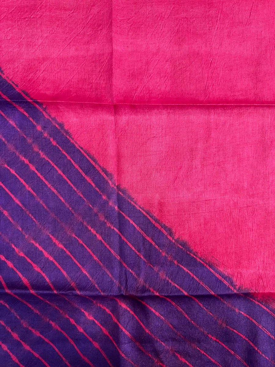 Red Pink Pure Tusser Silk ✨ - Image 2