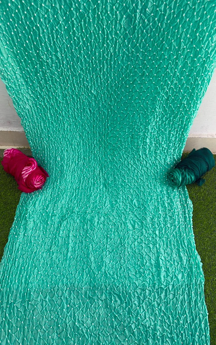 Soft Pastels, Timeless Bandhni ✨ Sea Green