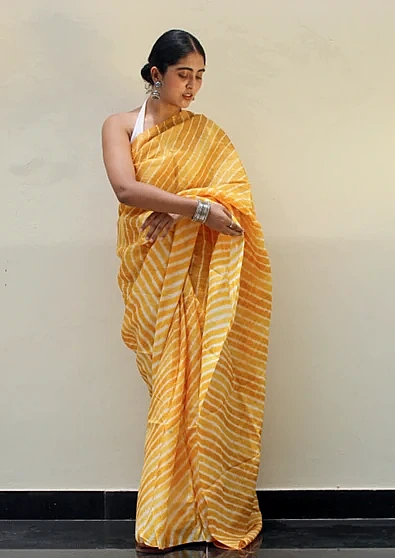 Yellow Saree - Image 2
