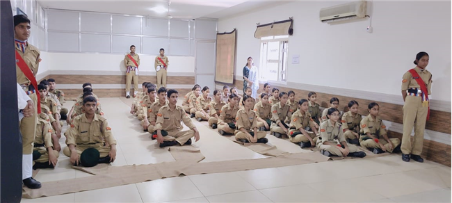 An inspiring day with our NCC Officers – guiding our cadets towards discipline, unity, and leadership!