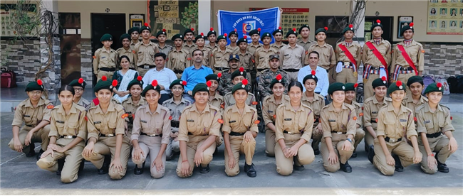 An inspiring day with our NCC Officers – guiding our cadets towards discipline, unity, and leadership!