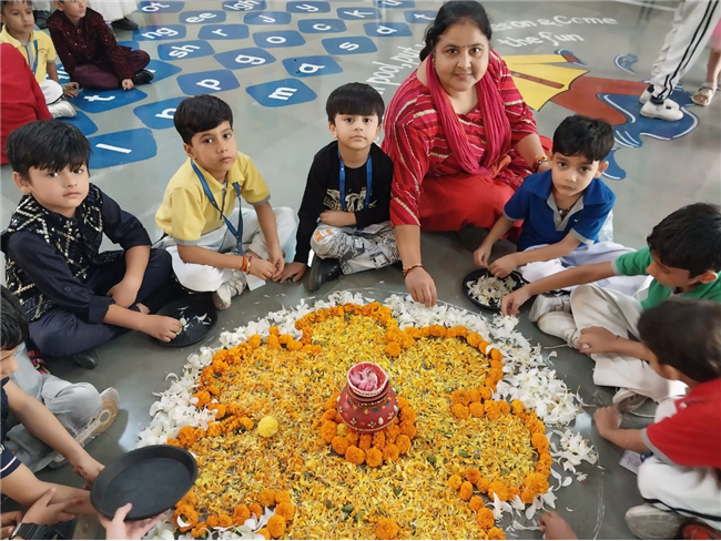 Rangoli Making Activity – KG Section