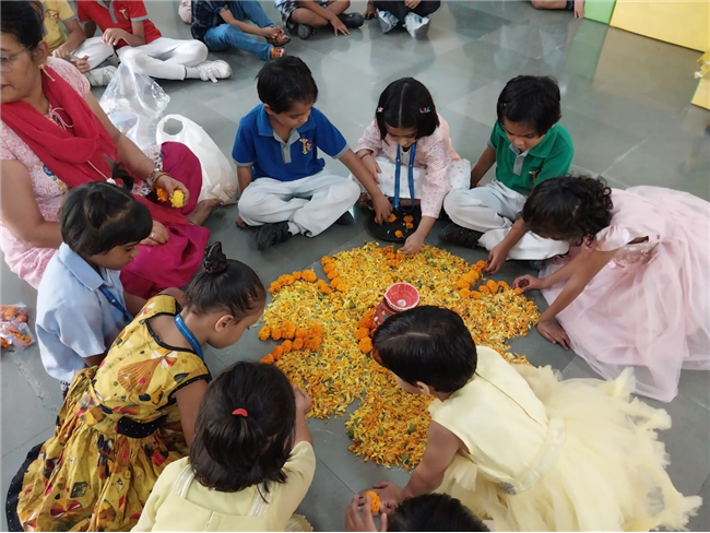Rangoli Making Activity – KG Section