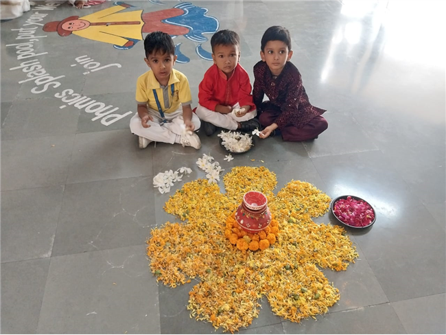 Rangoli Making Activity – KG Section