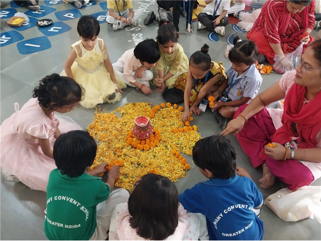Rangoli Making Activity – KG Section