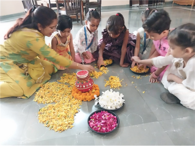 Rangoli Making Activity – KG Section