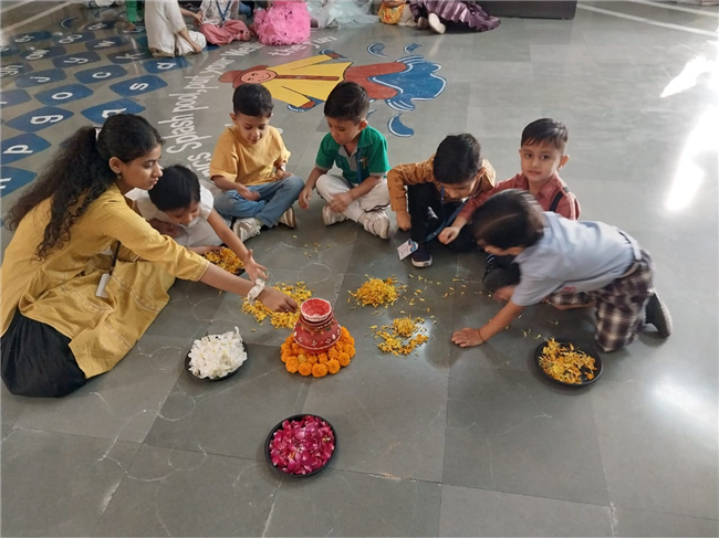 Rangoli Making Activity – KG Section