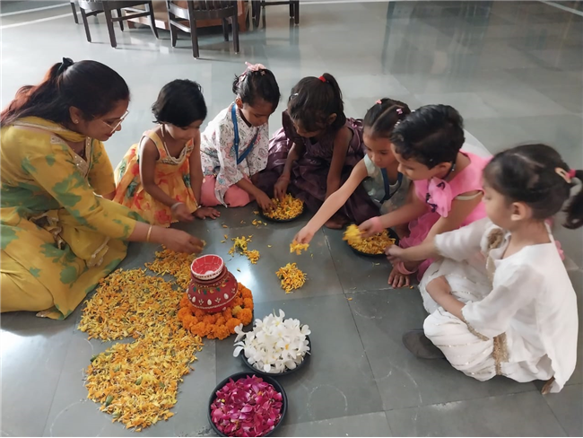Rangoli Making Activity – KG Section