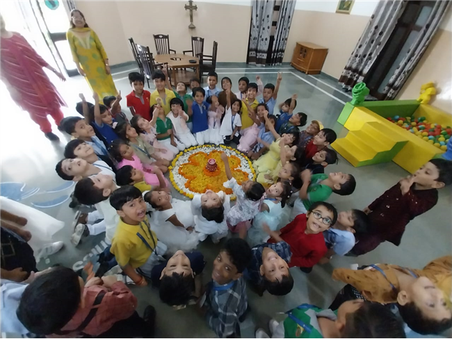 Rangoli Making Activity – KG Section