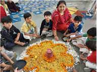 Rangoli Making Activity – KG Section