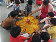 Rangoli Making Activity – KG Section