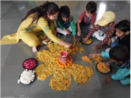 Rangoli Making Activity – KG Section