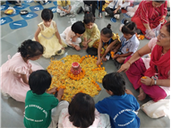 Rangoli Making Activity – KG Section