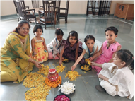 Rangoli Making Activity – KG Section